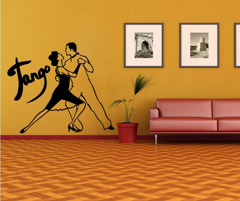 Tango Dancers / Ballroom Dance Vinyl Wall Decal Sticker. #OS_MB579