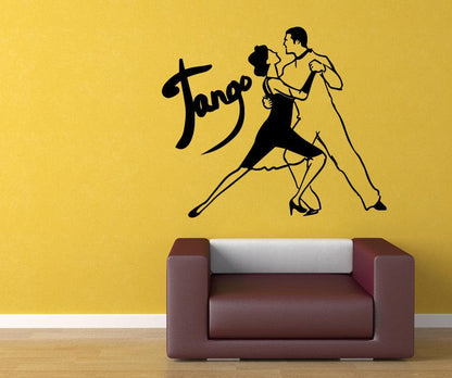 Tango Dancers / Ballroom Dance Vinyl Wall Decal Sticker. #OS_MB579