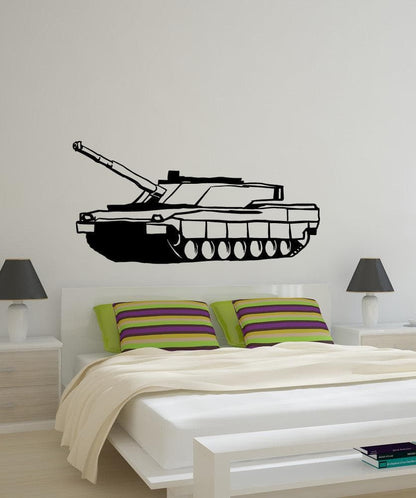 Vinyl Wall Decal Sticker Military Tank #OS_MB586