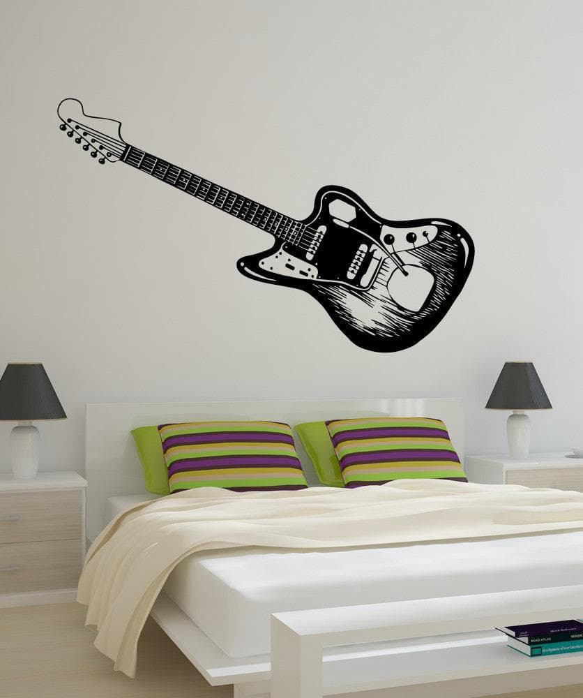 Vinyl Wall Decal Sticker Electric Guitar #OS_MB594