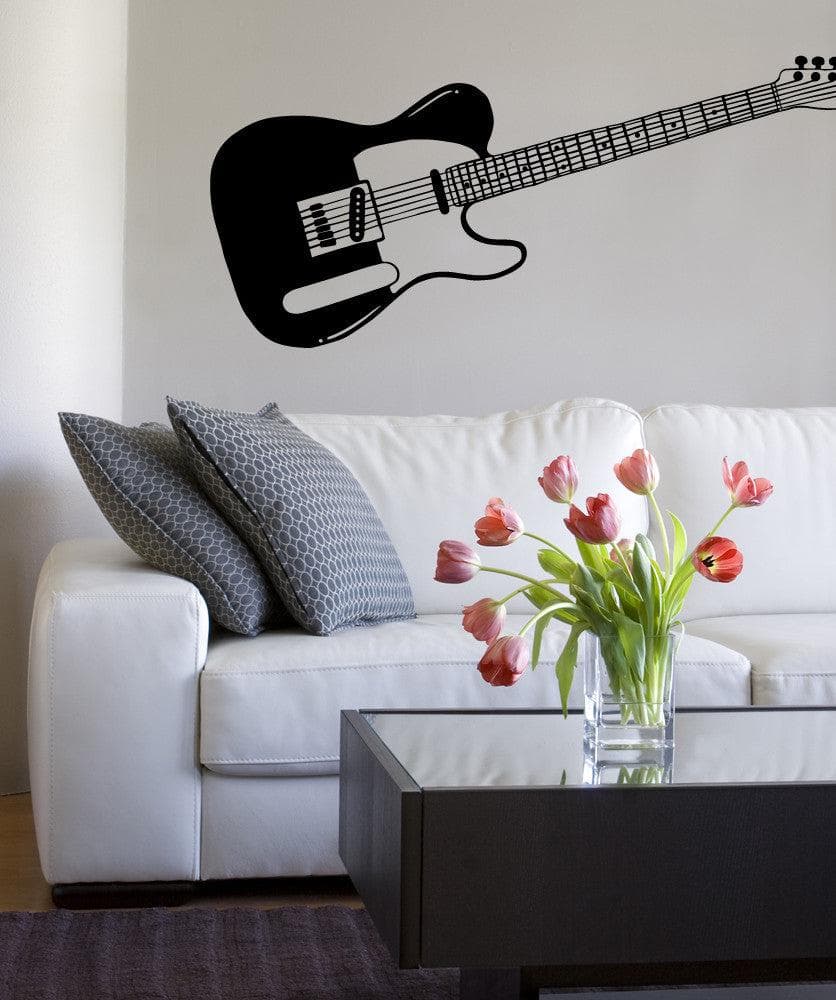 Guitar Wall Decal. Music wall decor. #OS_MB595