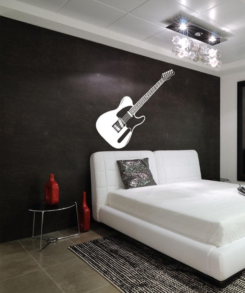 Guitar Wall Decal. Music wall decor. #OS_MB595