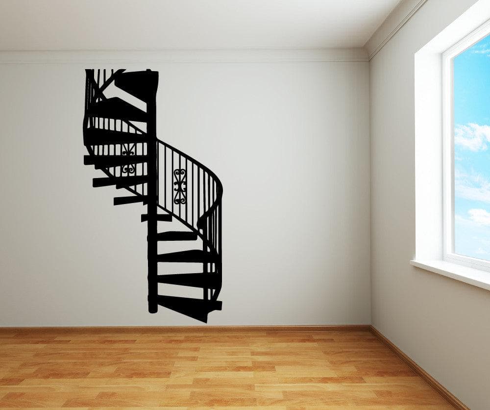 Vinyl Wall Decal Sticker Spiral Stairs #OS_MB607