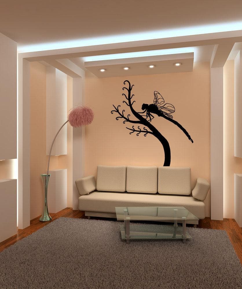 Dragonfly on Branch Vinyl Wall Decal Sticker. #OS_MB695