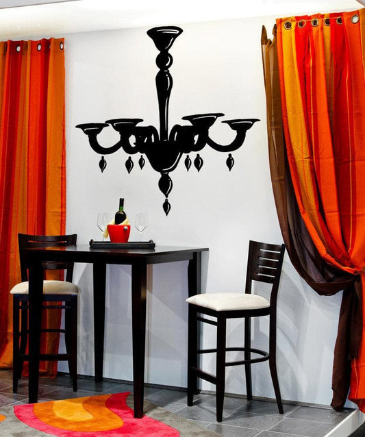 Vinyl Wall Decal Sticker Pretty Chandelier #OS_MB708