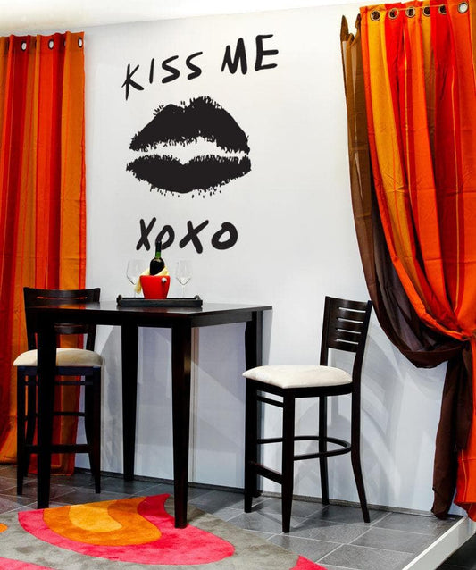 Vinyl Wall Decal Sticker Kiss Me #OS_MB741