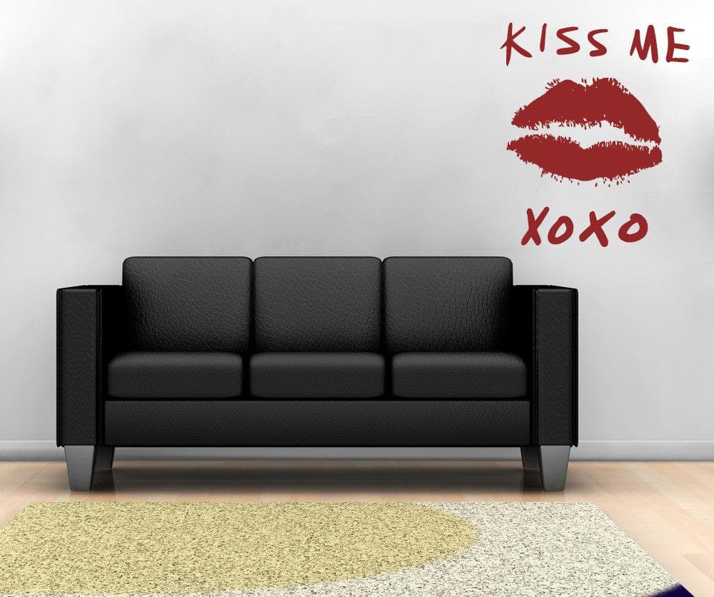 Vinyl Wall Decal Sticker Kiss Me #OS_MB741