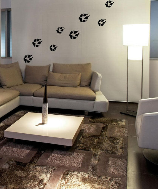 Vinyl Wall Decal Sticker Paw Print Tracks #OS_MB742