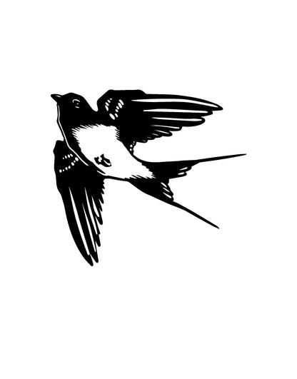 Sparrow Bird Wall Decal Sticker. #OS_MB748