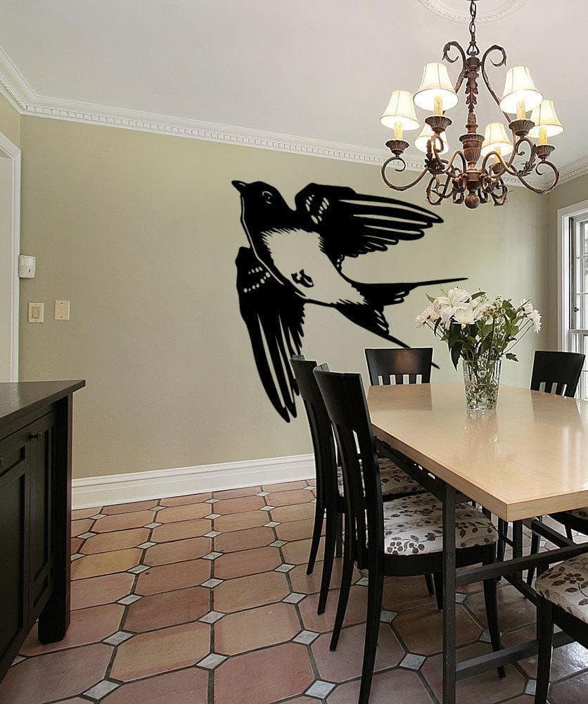 Sparrow Bird Wall Decal Sticker. #OS_MB748