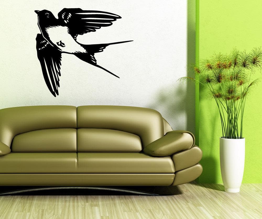 Sparrow Bird Wall Decal Sticker. #OS_MB748