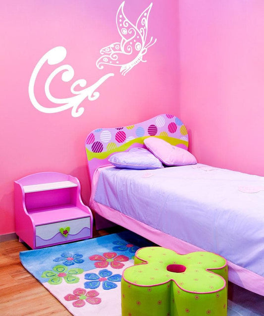 Vinyl Wall Decal Sticker Flying Butterfly #OS_MB749