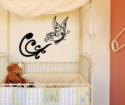 Vinyl Wall Decal Sticker Flying Butterfly #OS_MB749