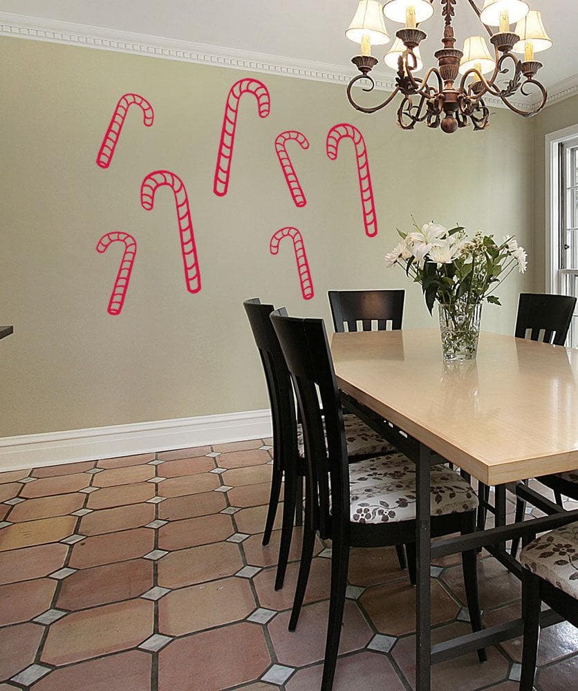 Vinyl Wall Decal Sticker Candy Canes #OS_MB769