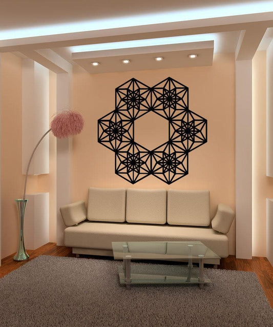 Vinyl Wall Decal Sticker Geometric Ring #OS_MB803