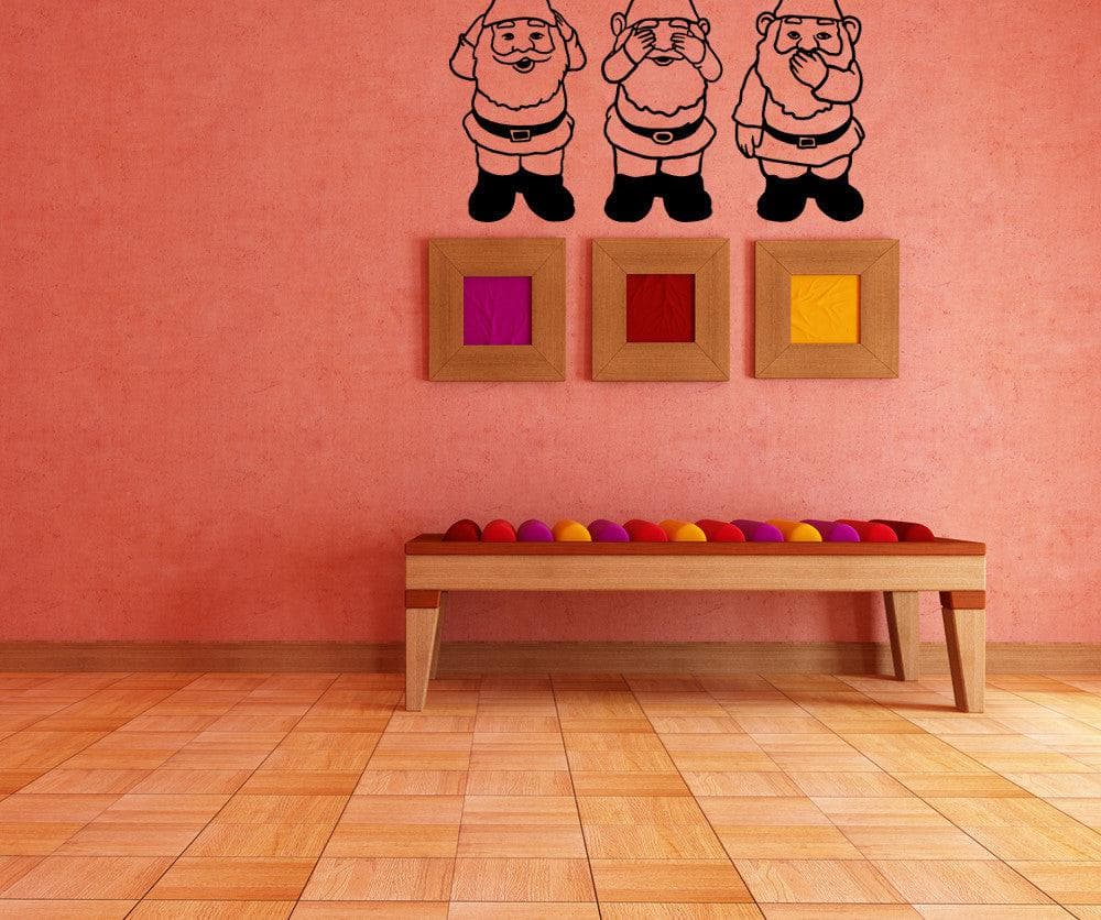 Vinyl Wall Decal Sticker Gnomes No Evil #OS_MB854