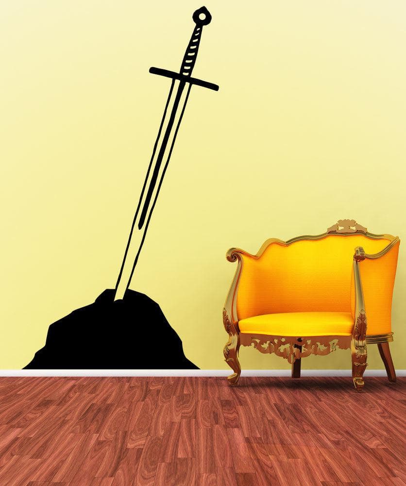 Vinyl Wall Decal Sticker Sword in the Stone #OS_MB857