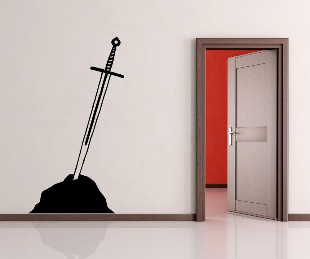 Vinyl Wall Decal Sticker Sword in the Stone #OS_MB857