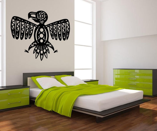 Vinyl Wall Decal Sticker Tribal Eagle #OS_MB883