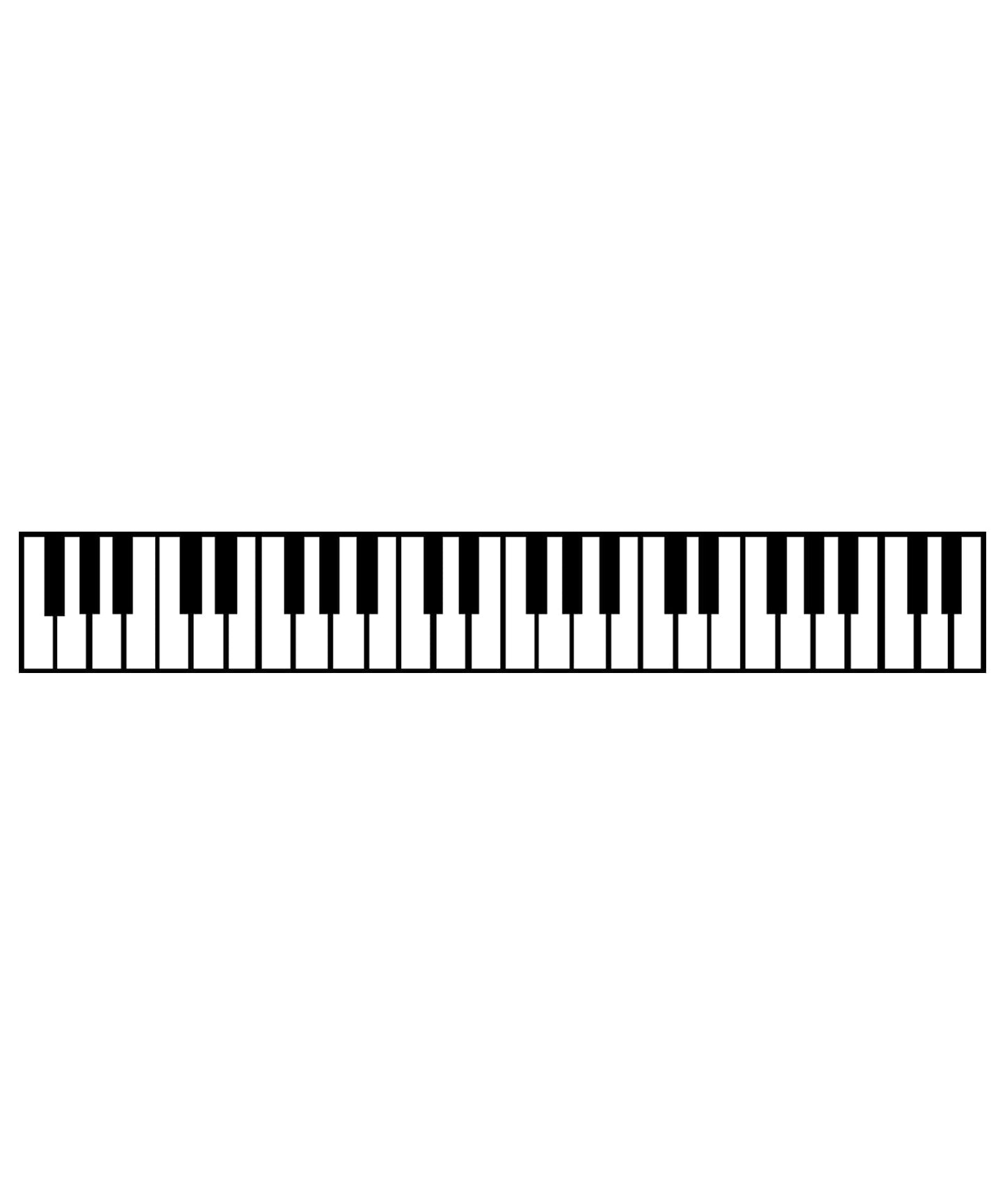 Piano Keys Die-Cut Wall Decal Sticker. Musical Instrument Decor. #OS_MB887