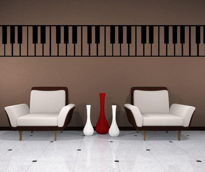 Abstract Piano Keyboard Vinyl Wall Decal Sticker. #1111 – StickerBrand