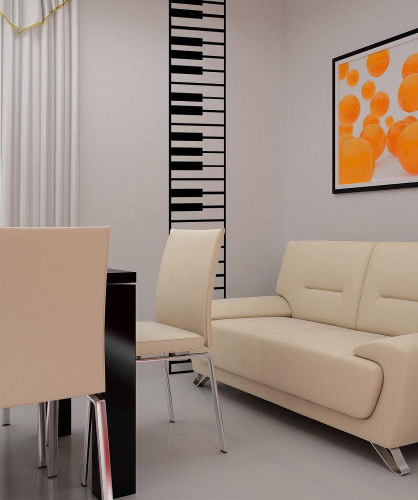 Piano Keys Die-Cut Wall Decal Sticker. Musical Instrument Decor. #OS_MB887