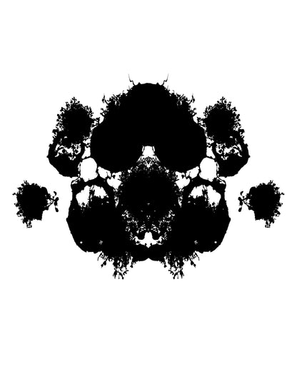 Rorschach Inkblot Test Image Wall Decal Sticker. #OS_MB890