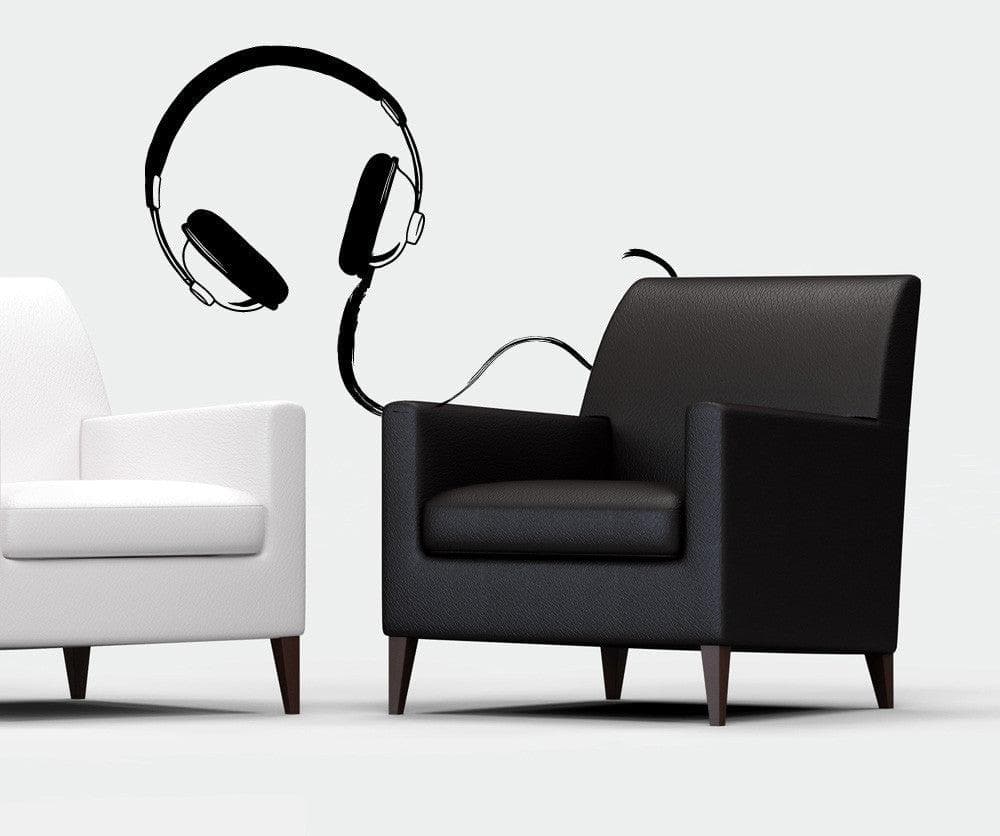 Vinyl Wall Decal Sticker Headphones #OS_MB927