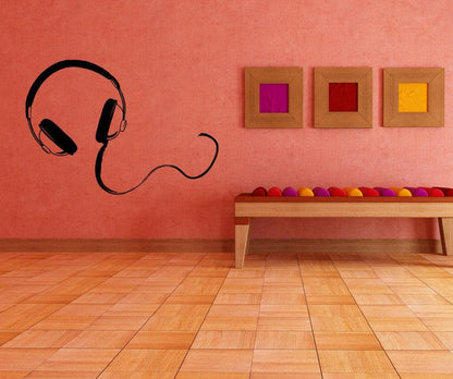 Vinyl Wall Decal Sticker Headphones #OS_MB927