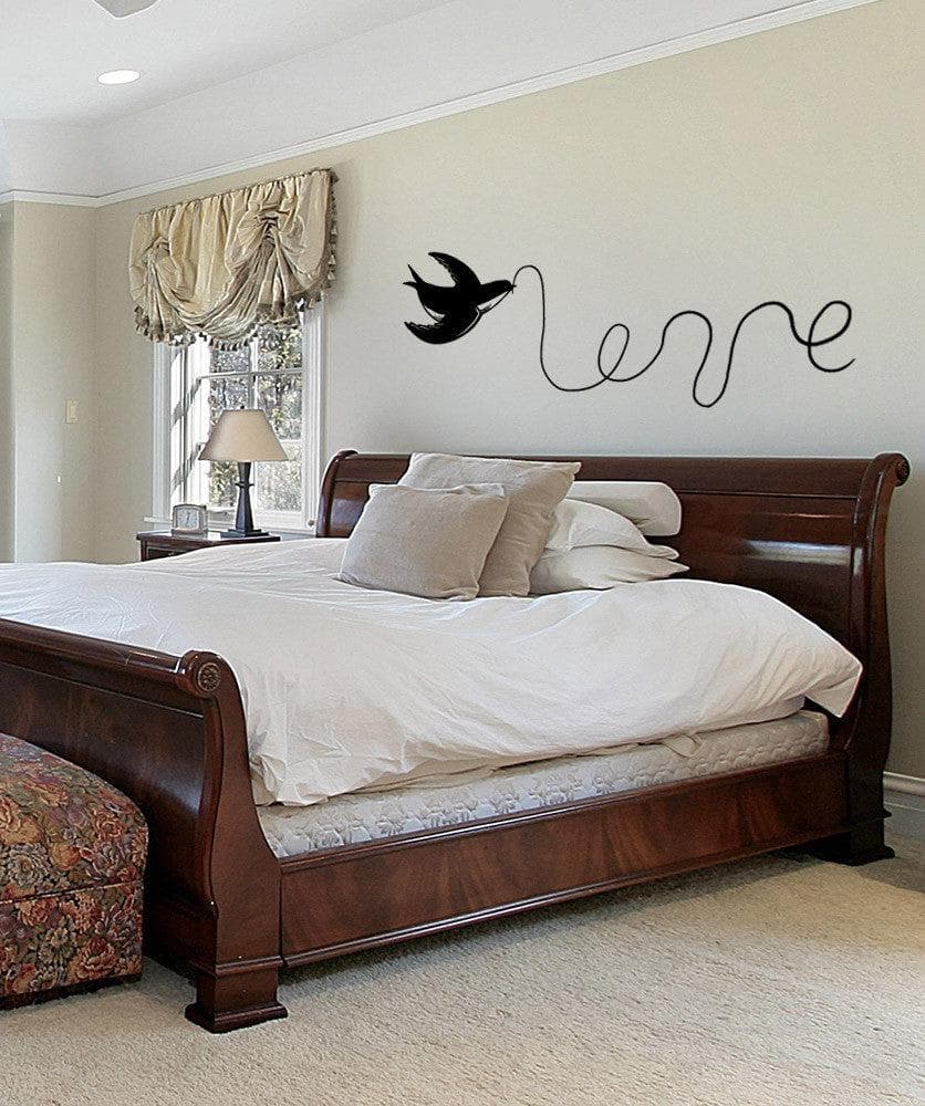 Vinyl Wall Decal Sticker Love Bird with String #OS_MB975