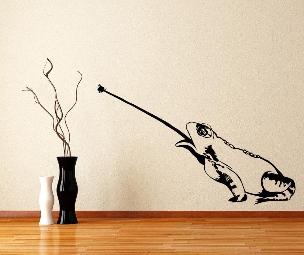 Vinyl Wall Decal Sticker Toad Catching Fly #OS_MB993