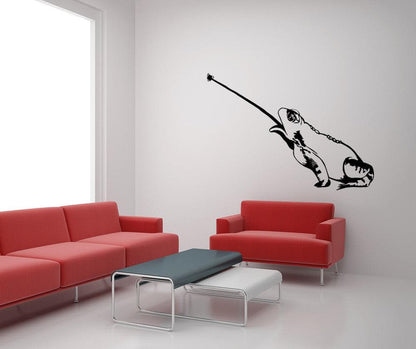 Vinyl Wall Decal Sticker Toad Catching Fly #OS_MB993