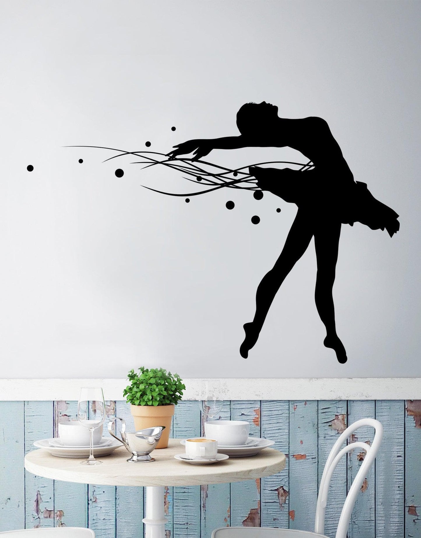 Ballerina Dancer Wall Decal Sticker. #OS_MG137