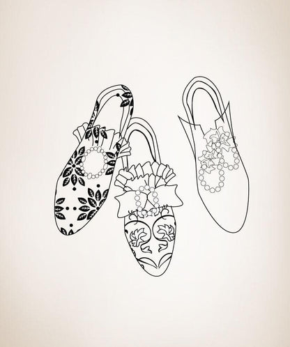 Vinyl Wall Decal Sticker Shoes #OS_MG252