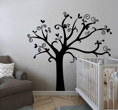 Swirling Nursery Tree Wall Decal Sticker. #OS_MG432