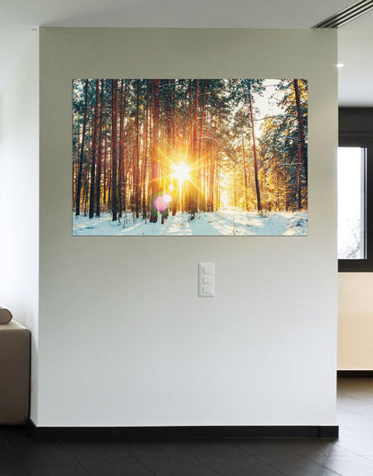 Sunrise Snow Forest Photo Print. #P1018