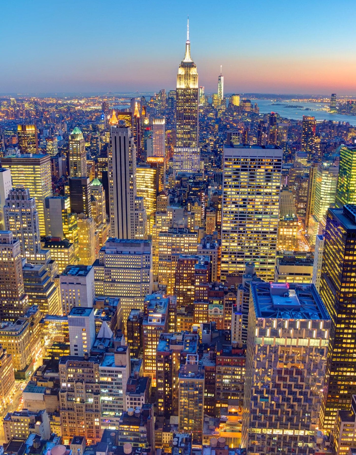 New York City Manhattan Skyscraper Skyline Photo Print. #P1019