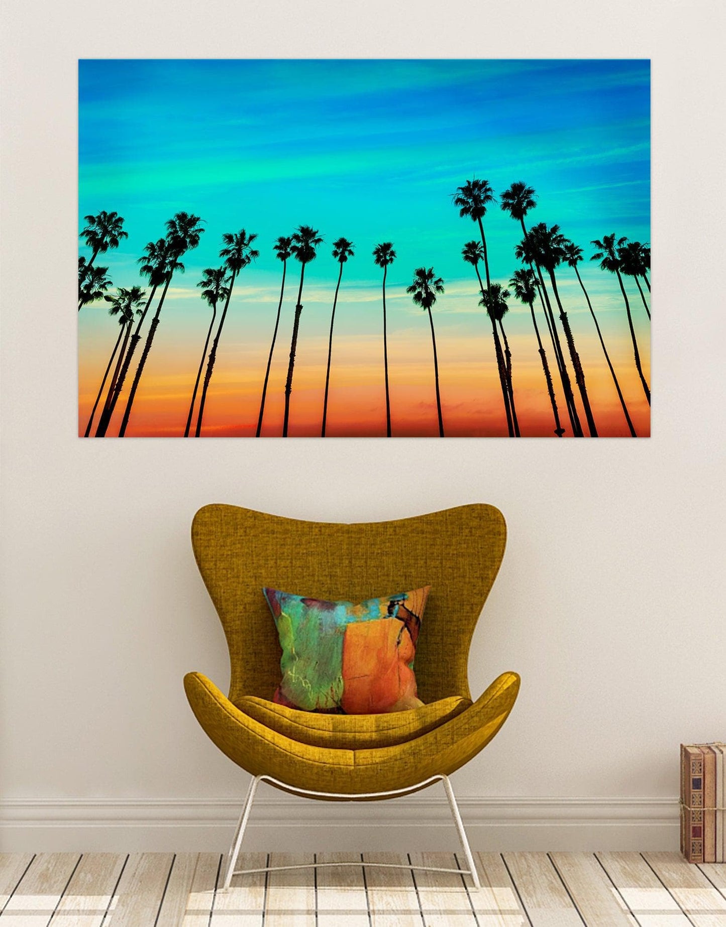 California SoCal L.A. Tropical Sunset Palm Trees Glossy Photo Print. #P1020