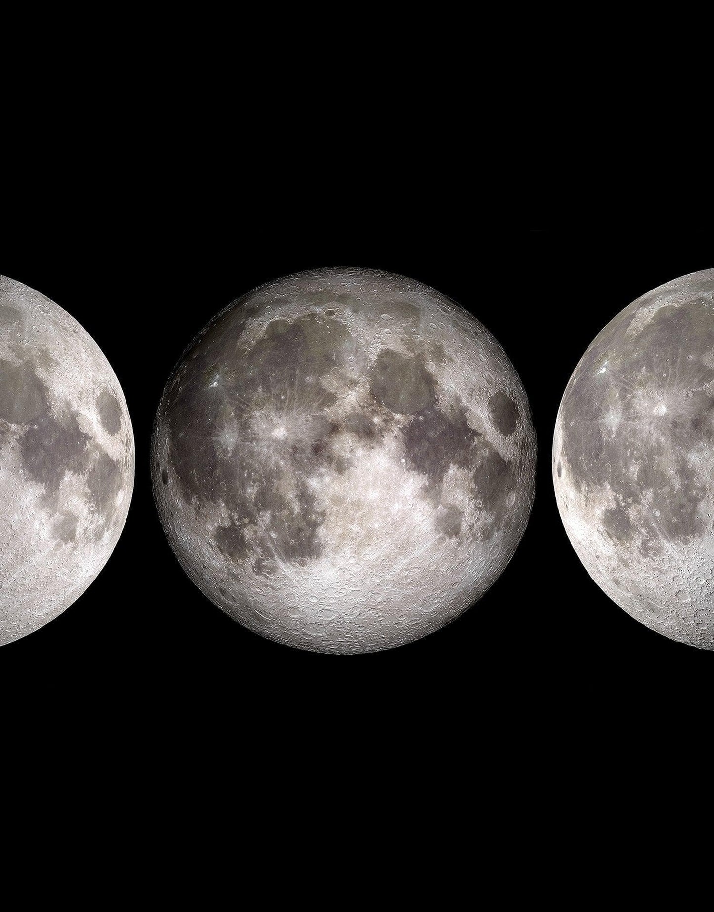 Views of our Moon’s Phases in the night sky Glossy Photo Print #P1021