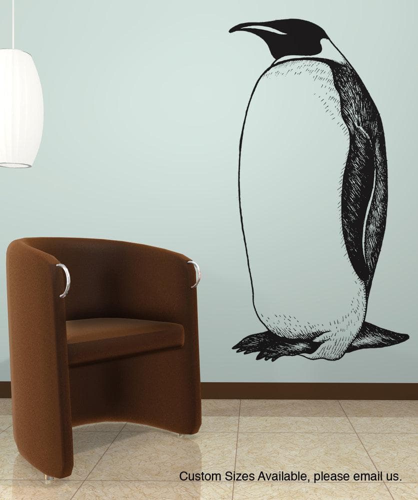 Penguin Wall Decal. #AEdel132