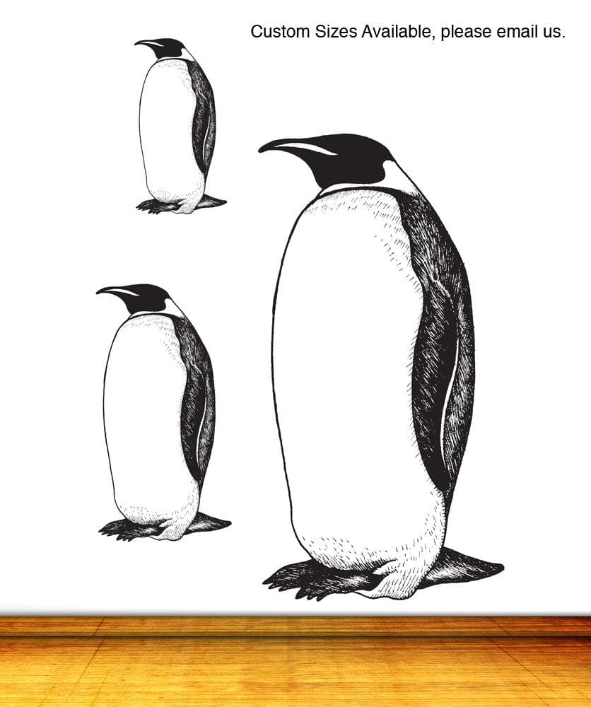 Penguin Wall Decal. #AEdel132