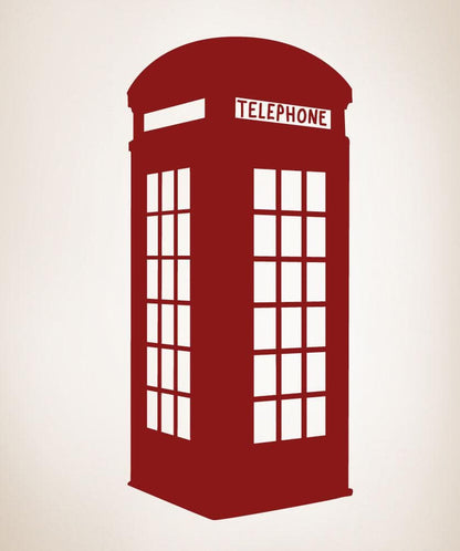 Vinyl Wall Decal Sticker English Phone Booth #OS_MB478
