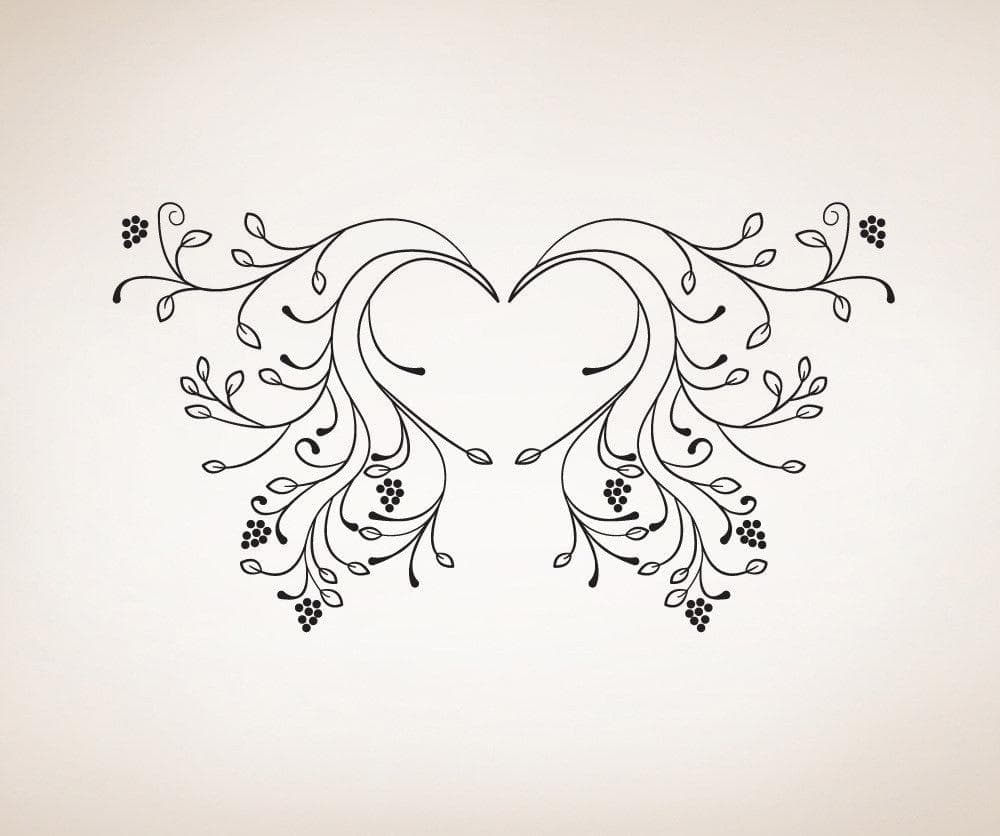 Vinyl Wall Decal Sticker Vine Wings #OS_DC232