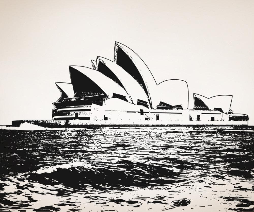 Vinyl Wall Decal Sticker Sydney Opera House #OS_AA488