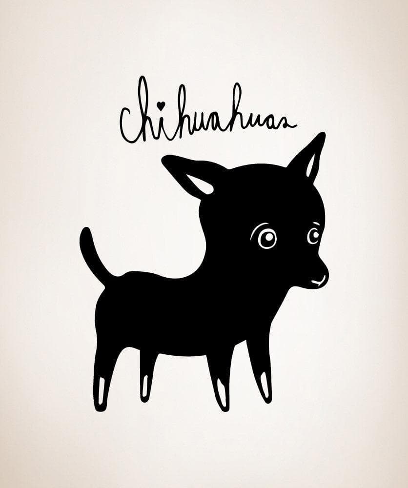 Vinyl Wall Decal Sticker Chihuahuas #OS_MB505