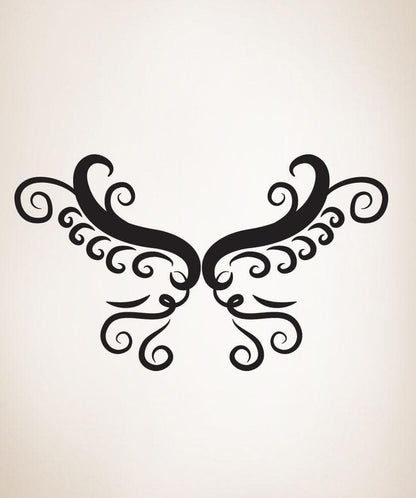 Vinyl Wall Decal Sticker Vector Butterfly Wings #OS_DC229