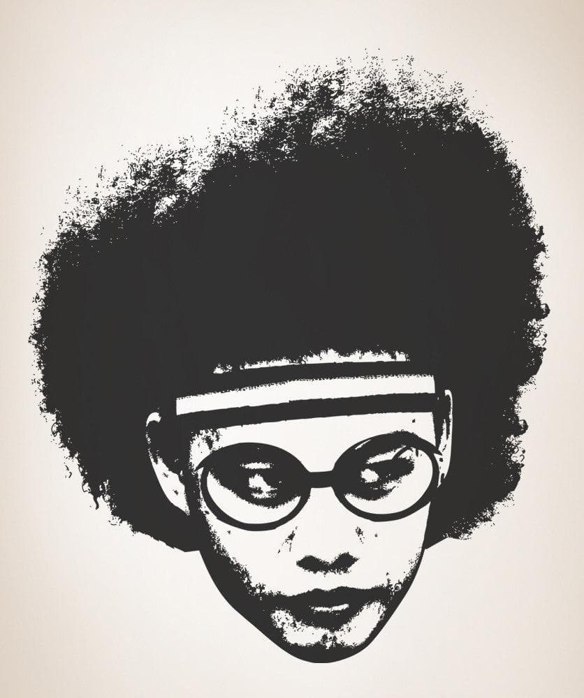 Vinyl Wall Decal Sticker 1970's Afro #OS_AA161