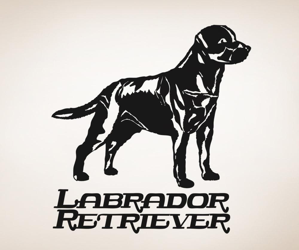 Vinyl Wall Decal Sticker Labrador Retriever #OS_AA625