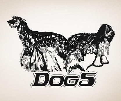 Vinyl Wall Decal Sticker Shaggy Dogs #OS_AA616