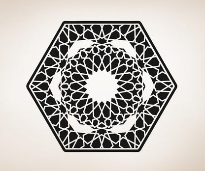 Vinyl Wall Decal Sticker Hexagon Design #OS_AA323